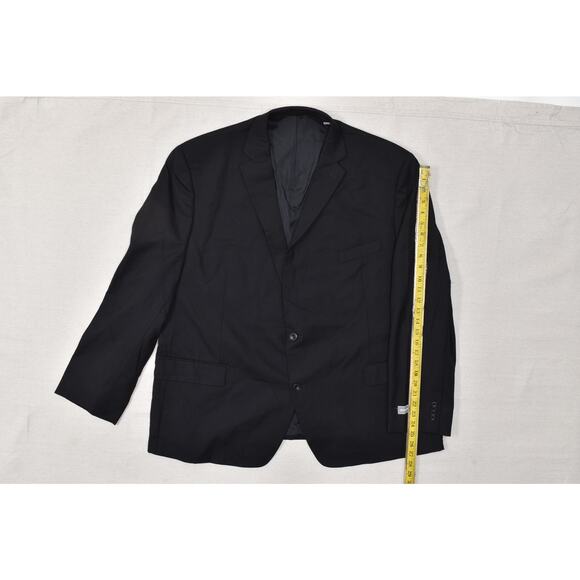 NEW Michael Kors Men's Black 100% Wool Blazer Regular Size 52R 2-Button - Picture 4 of 8